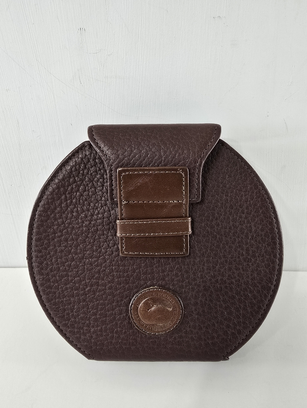 Dooney & Bourke Pebbled Leather Vintage VTG CD DVD Case Holder Pouch Carrier